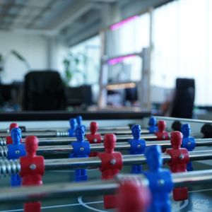 Tischkicker im Büro