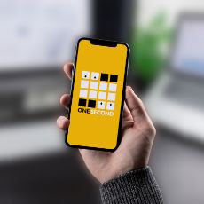 Darstellung der One Second App auf einem Smartphone