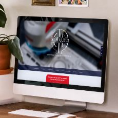 Darstellung der Müller-Maschinen-Startseite auf einem PC-Bildschirm